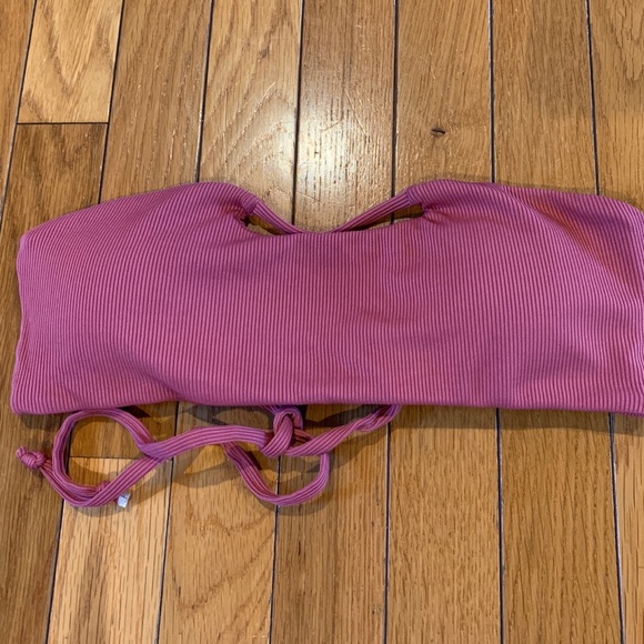 Shein Bandeau Ribbed Bikini Size Medium - Picture 2 of 6